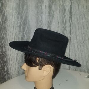 Eddy Bros. vintage Black Wool women's Cowboy Hat
